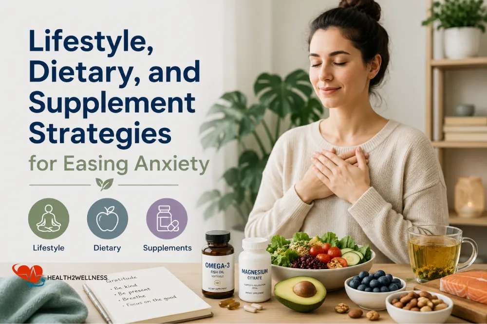 Lifestyle, Dietary, and Supplement Strategies for Easing Anxiety