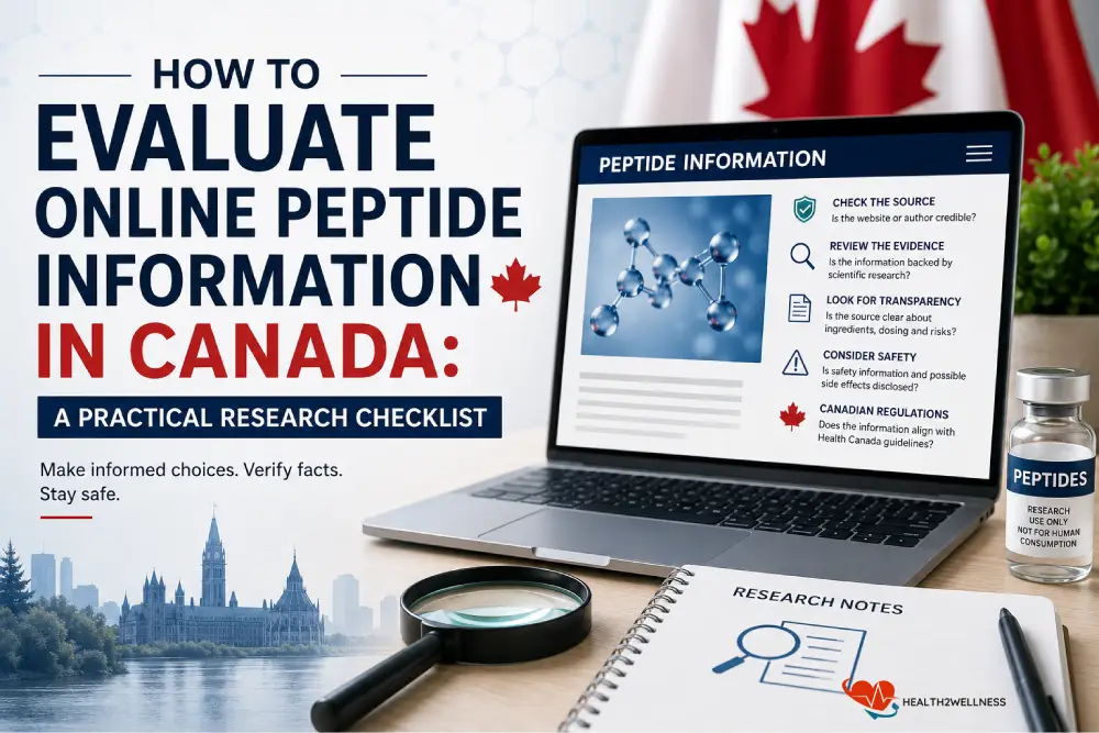 How to Evaluate Online Peptide Information in Canada: A Practical Research Checklist