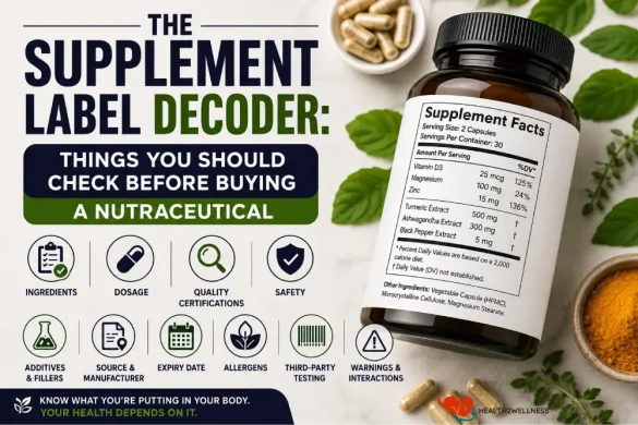 things you should check before buying a nutraceutical