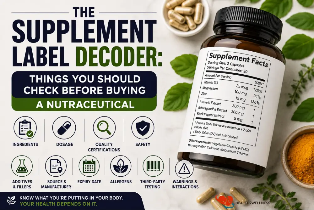 The Supplement Label Decoder: 10 Things You Should Check Before Buying a Nutraceutical