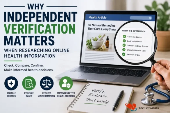 why independent verification matters when researching online health information